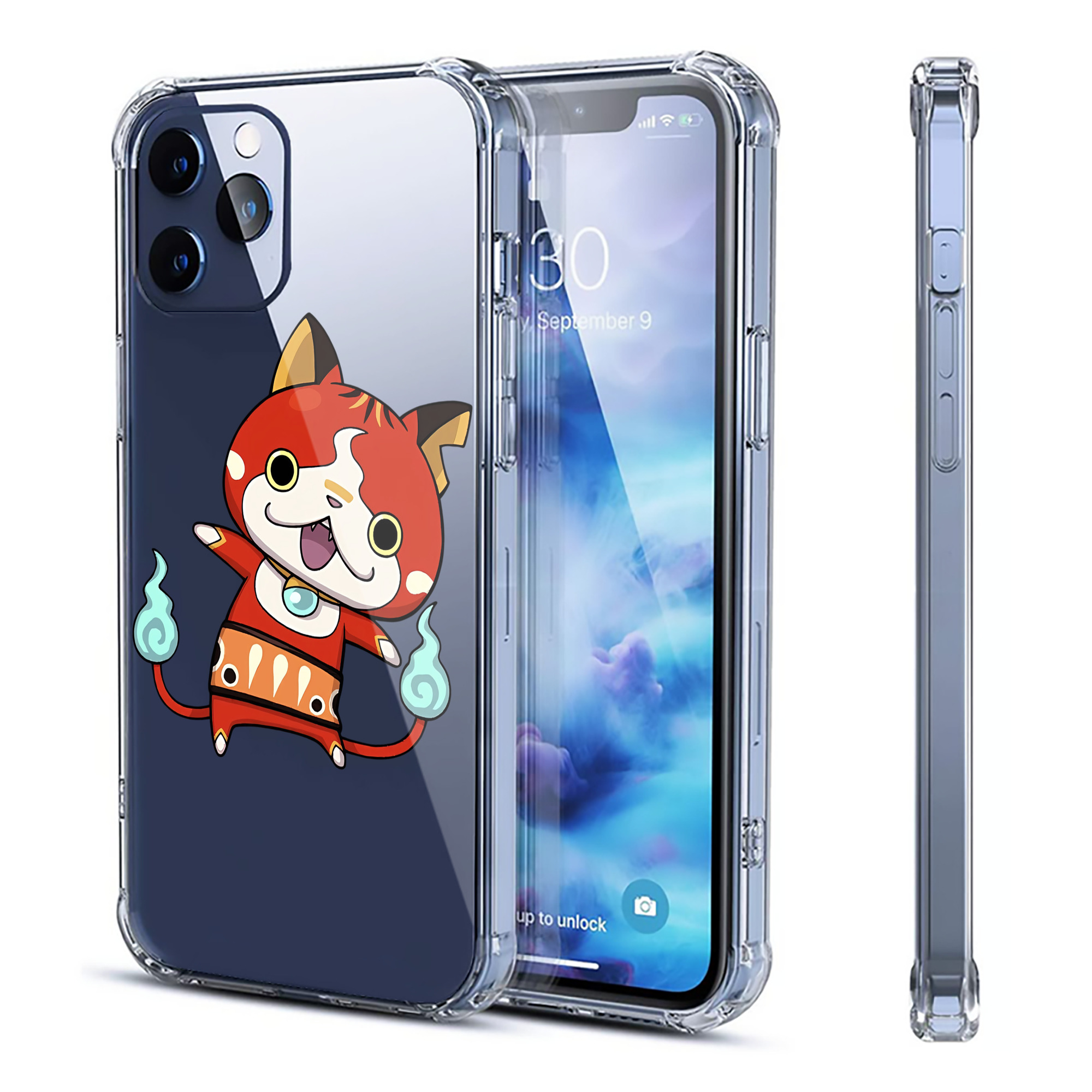 （画像用） 妖怪ウォッチ Yo-kai Watch 【iPhone 12シリーズ対応】透明スマホケース（クリアソフトケース）